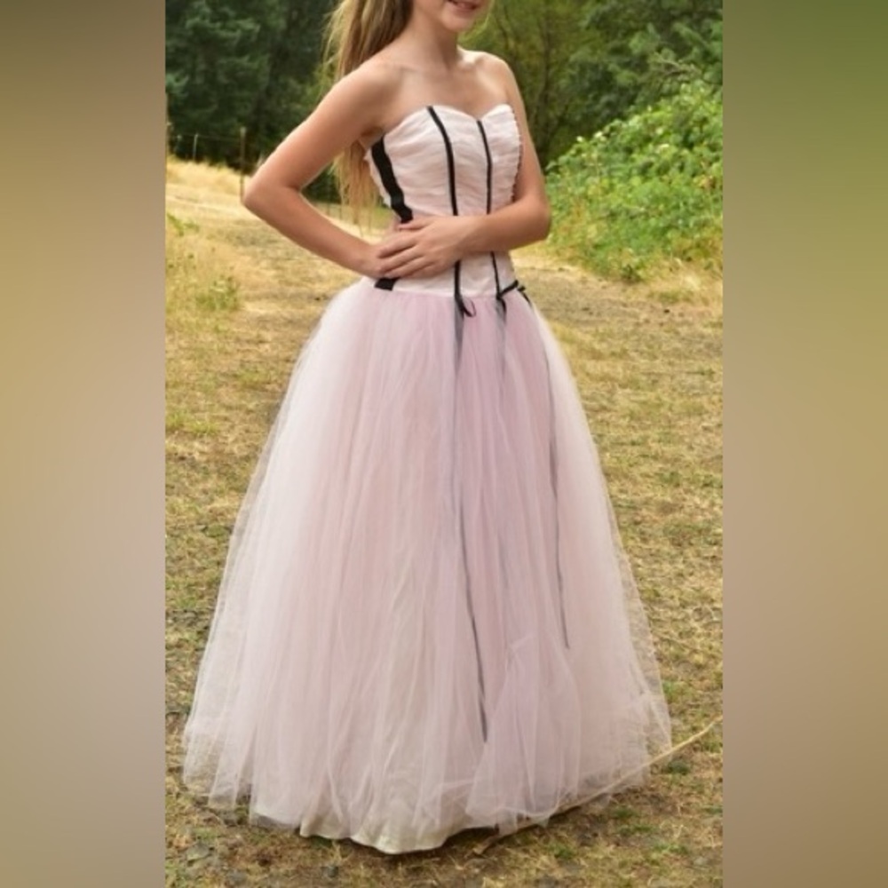 NWT Vintage Deadstock Y2K Jessica McClintock Gunne Sax Pink Satin Dress 2 Prom
